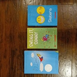3 YA Graphic Novel Bundle | Sisters | Swing It, Sunny | El Deafo